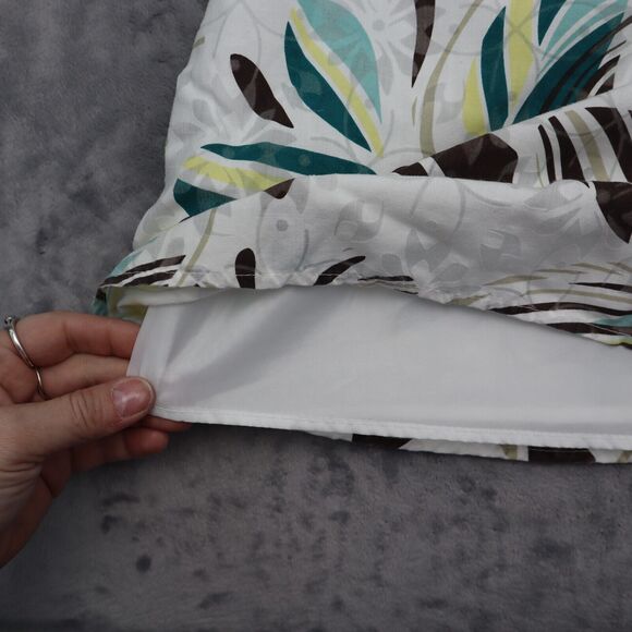 Dressbarn Dress Womens 4 Multicolor Sleeveless Scoop Neck Pleated Knee Length - Picture 13 of 16